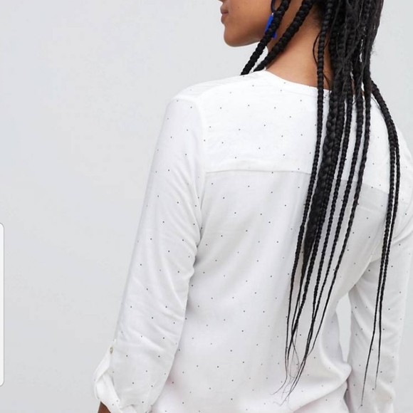 Esprit Polka Dot button front Blouse size 6 - Picture 2 of 8